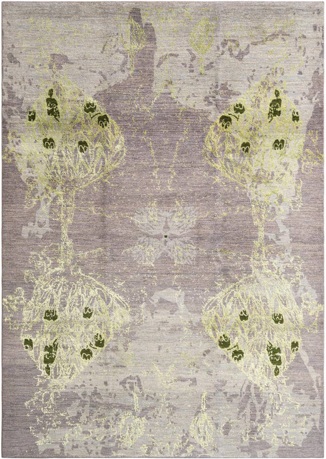 Detail image of 6' 9 x 9' 7 Hand Knotted Anar Rug