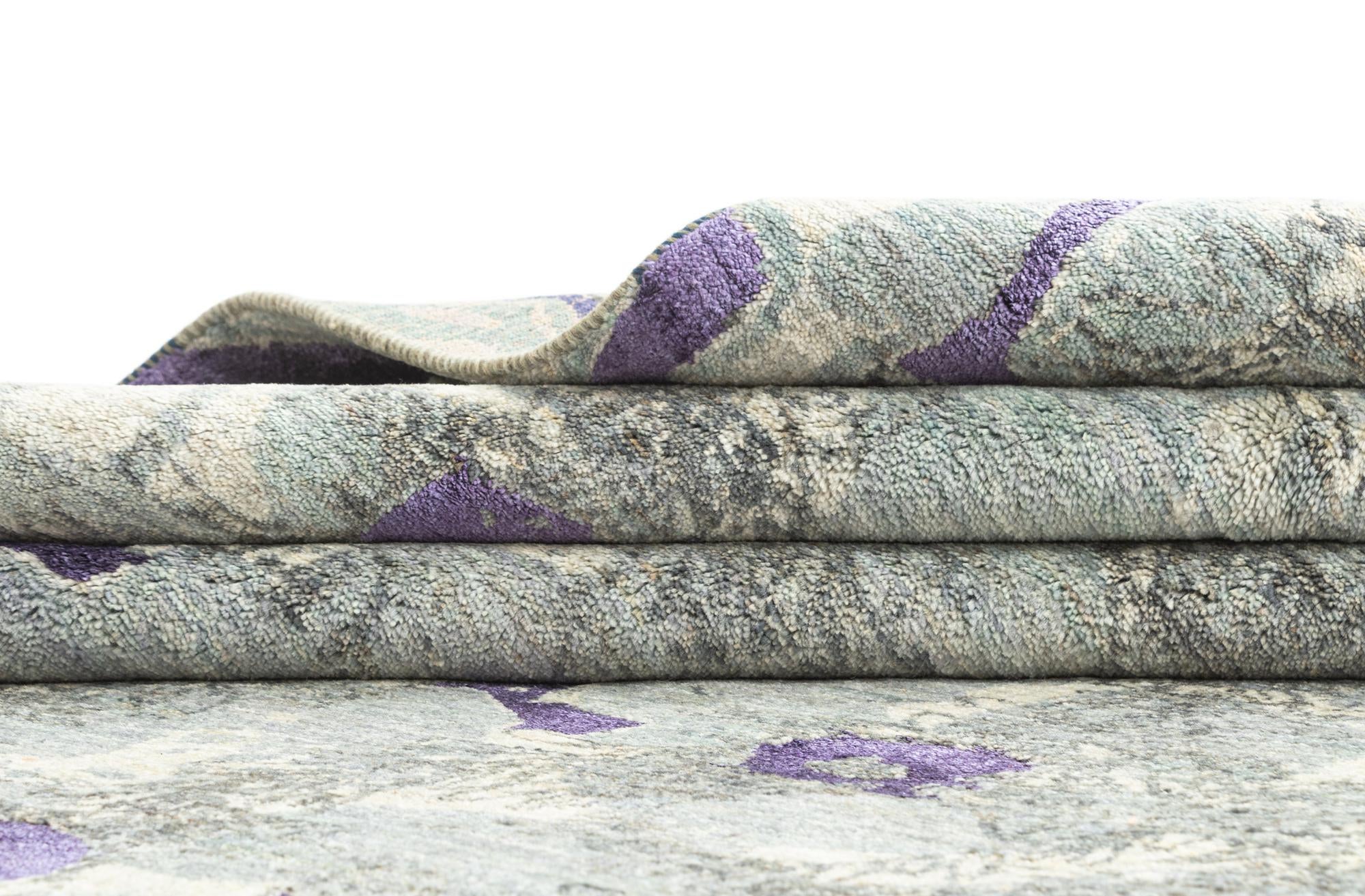 6' 4 x 9' 9 Hand Knotted Anar Rug