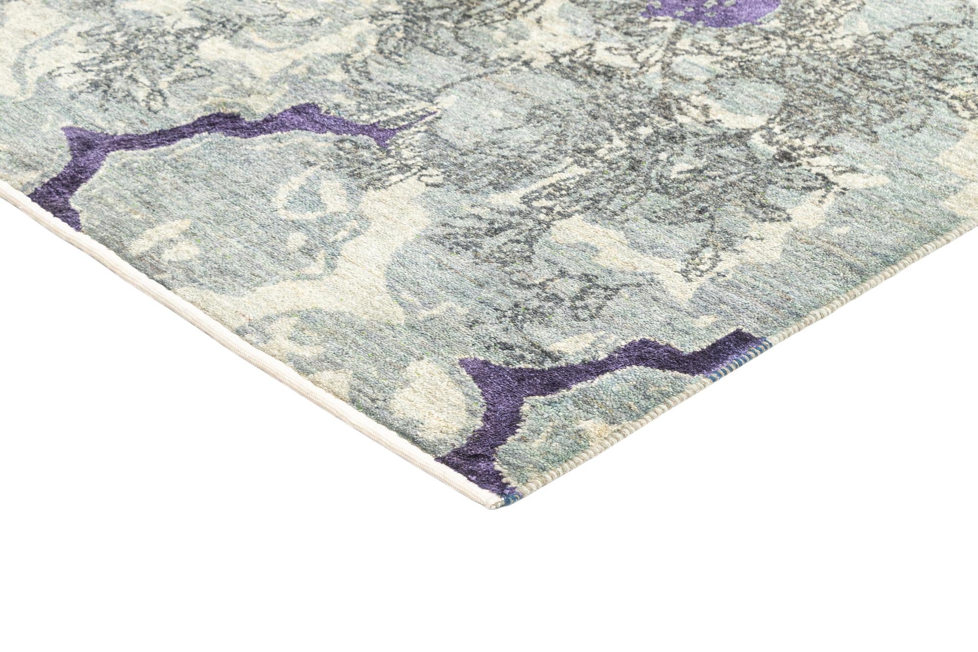 6' 4 x 9' 9 Hand Knotted Anar Rug