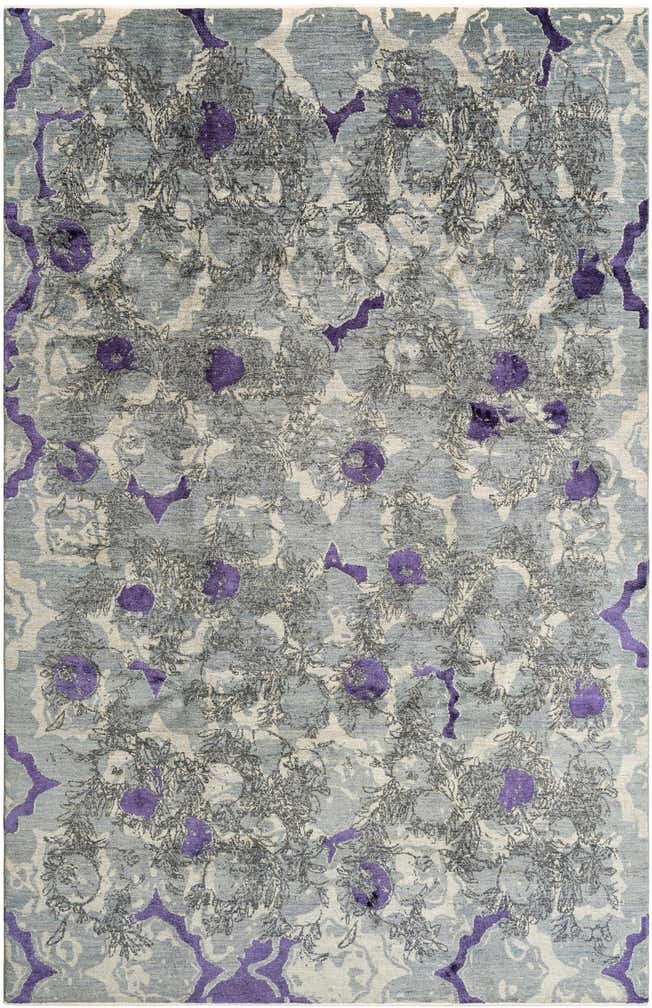 6' 4 x 9' 9 Hand Knotted Anar Rug
