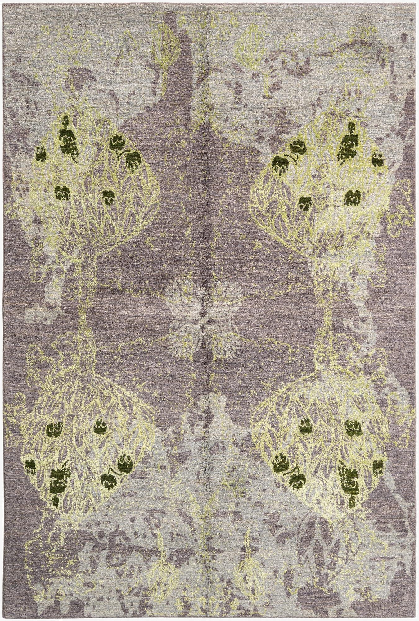 5' 3 x 7' 10  Hand Knotted Anar Rug