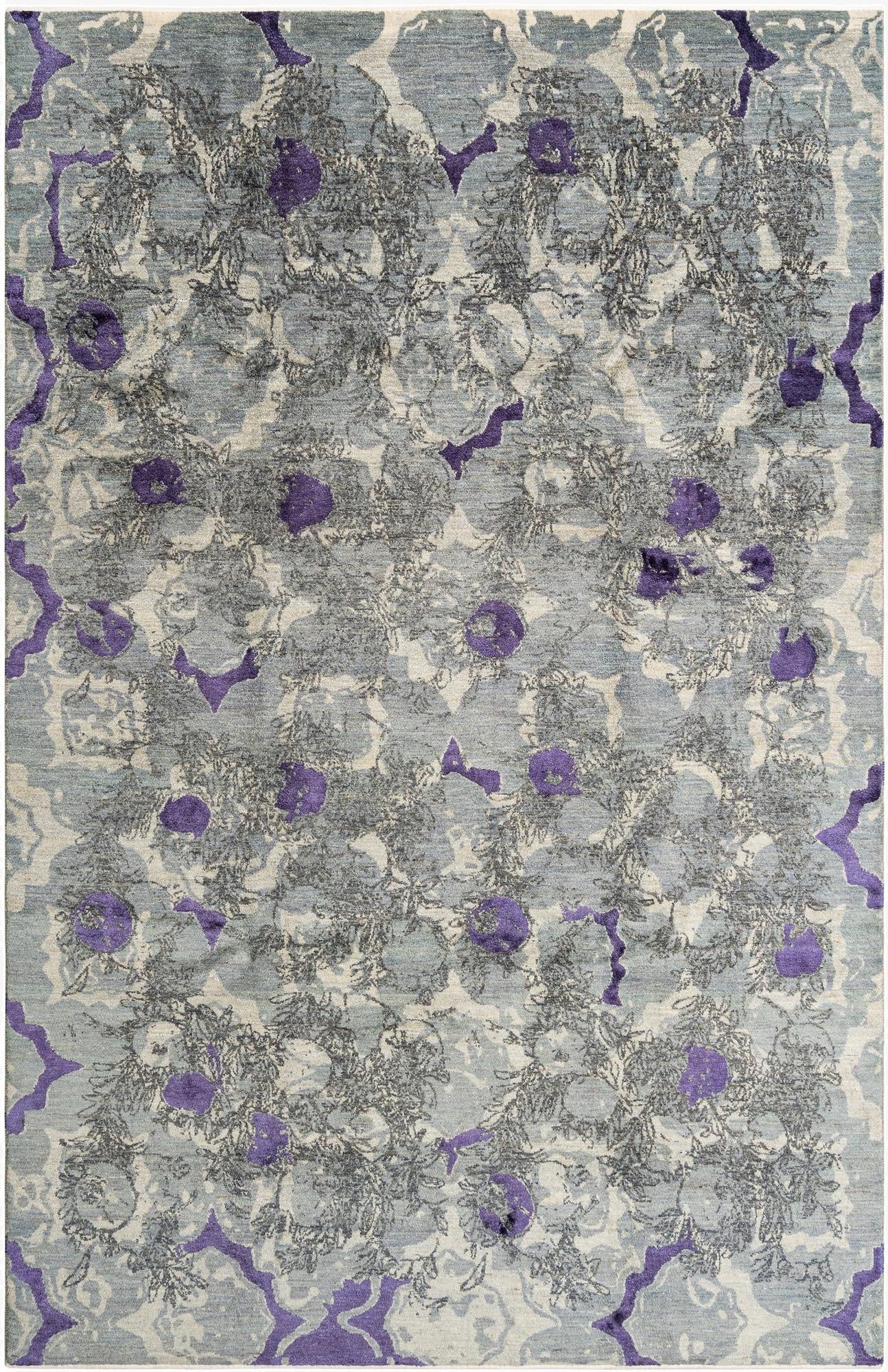 6' 4 x 9' 9  Hand Knotted Anar Rug