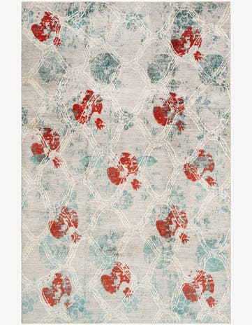 6' 6 x 9' 11 Hand Knotted Anar Rug