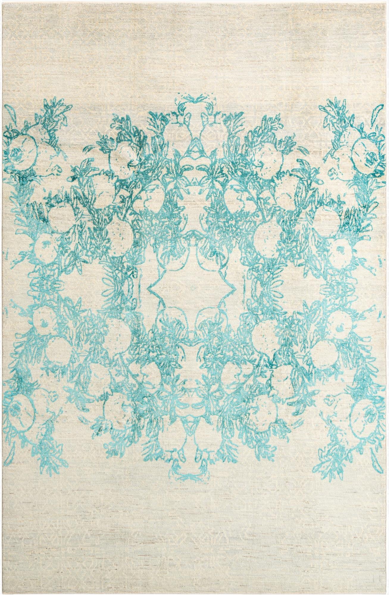 6' 4 x 9' 8  Hand Knotted Anar Rug