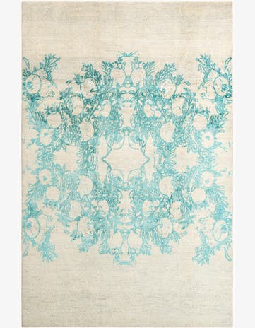 6' 4 x 9' 8 Hand Knotted Anar Rug