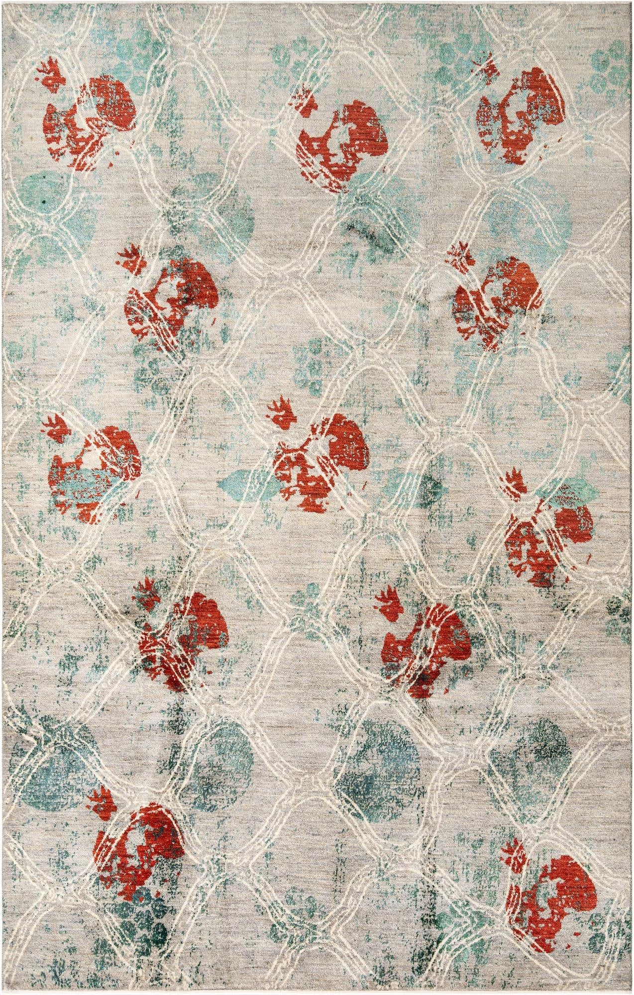 6' 6 x 10' 2  Hand Knotted Anar Rug