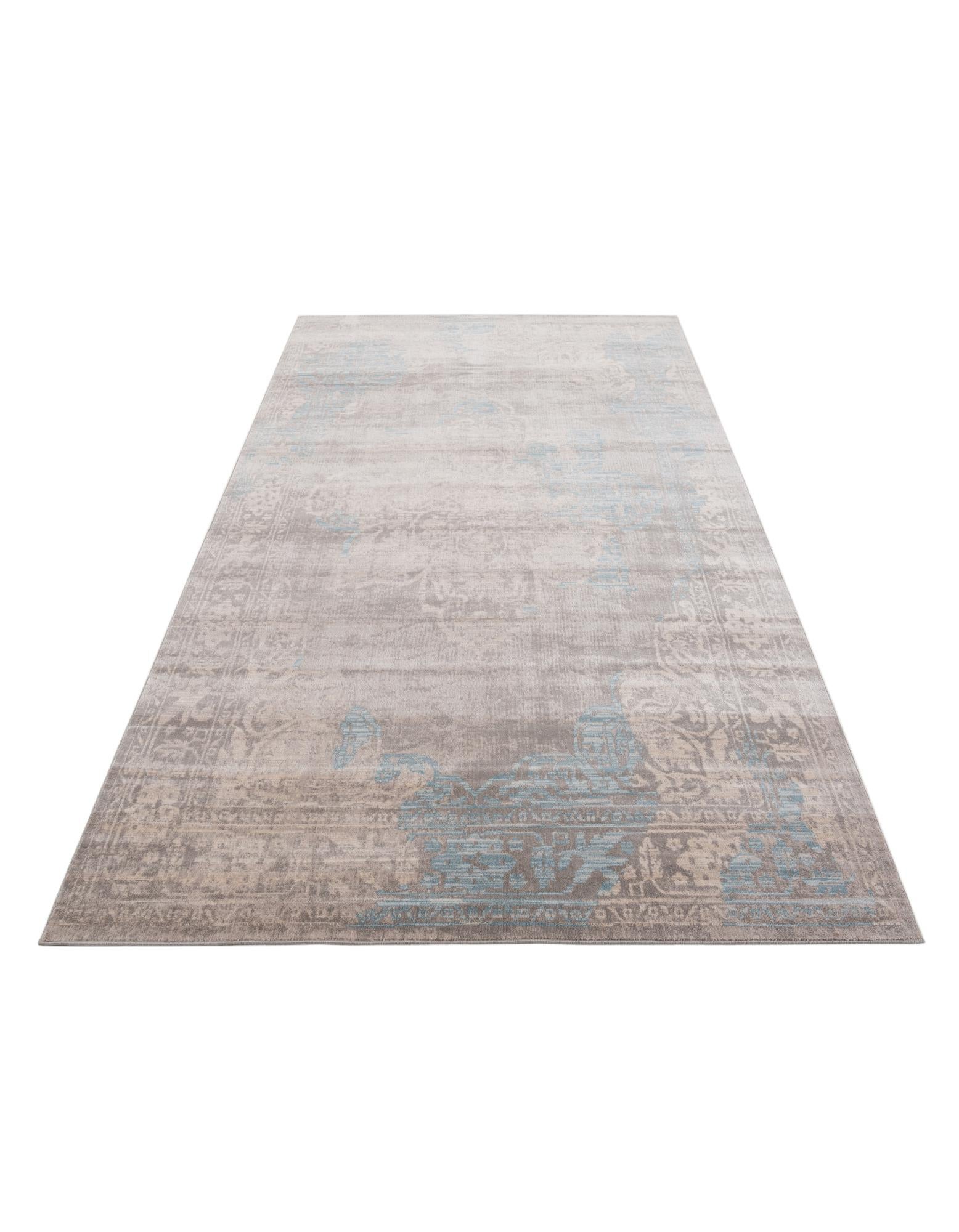4' 10 x 8' Aqua Rug