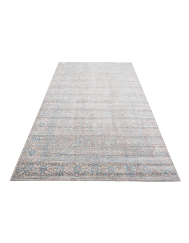 Detail image of 4' 10 x 8' Aqua Rug