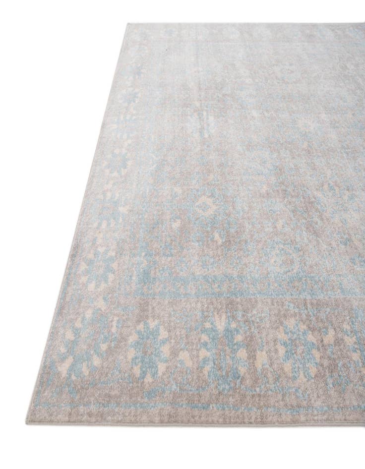 Detail image of 4' 10 x 8' Aqua Rug