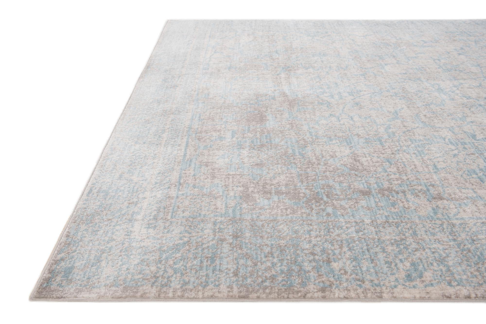 4' 10 x 8' Aqua Rug
