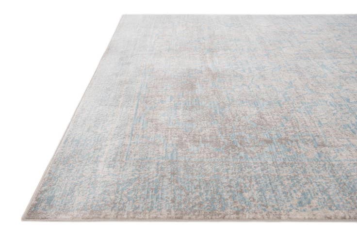 Detail image of 4' 10 x 8' Aqua Rug