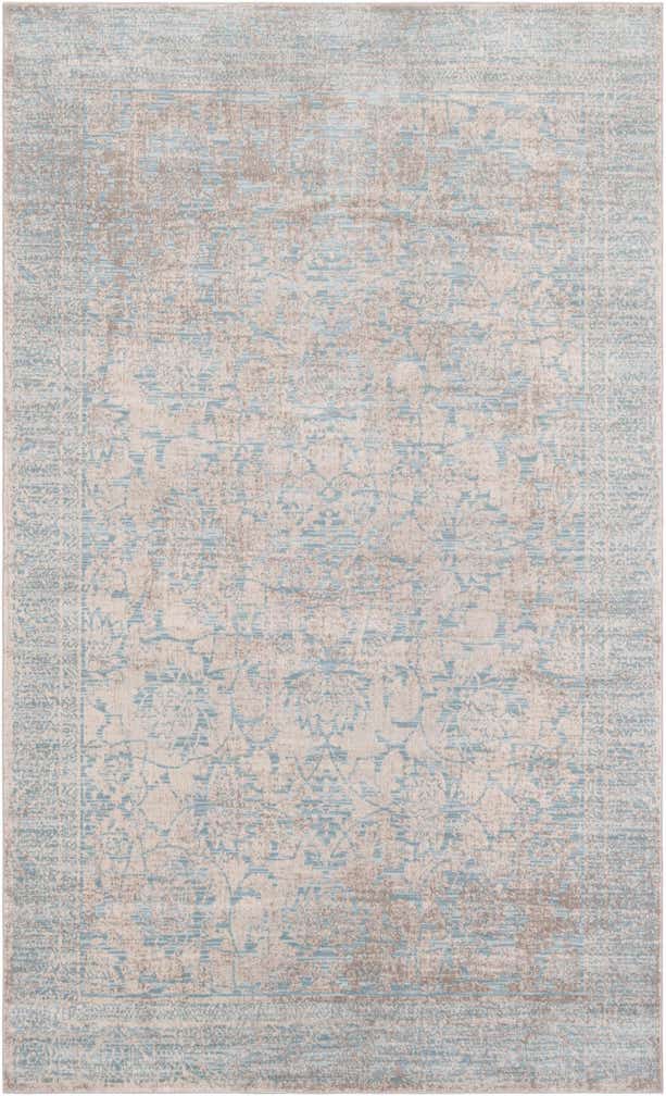 4' 10 x 8' Aqua Rug