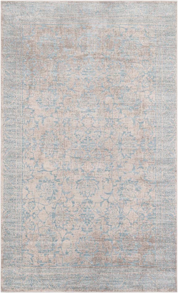 Detail image of 4' 10 x 8' Aqua Rug