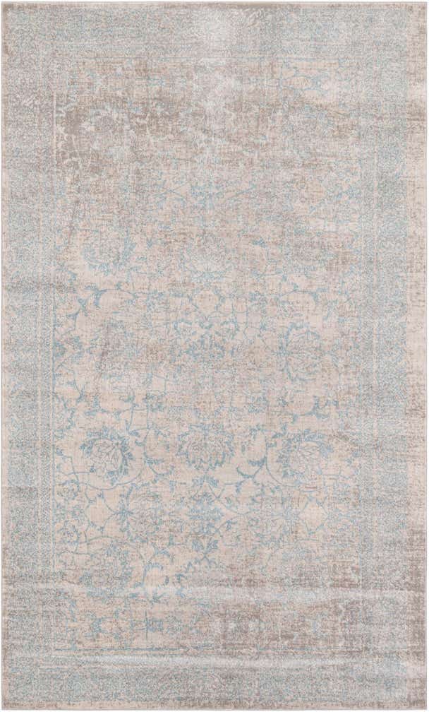 4' 10 x 8' Aqua Rug
