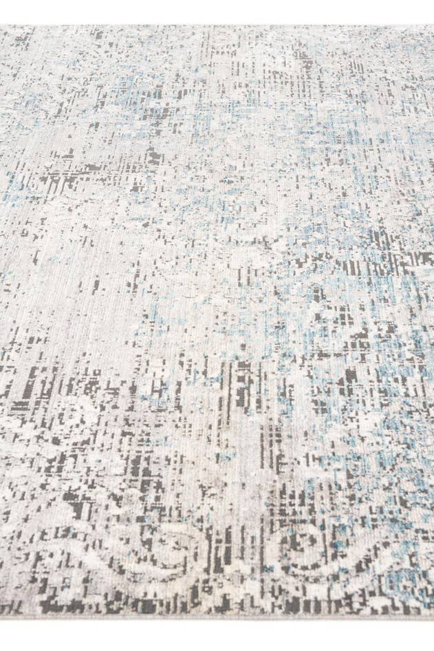 Detail image of 5' 3 x 7' 6 Aqua Rug