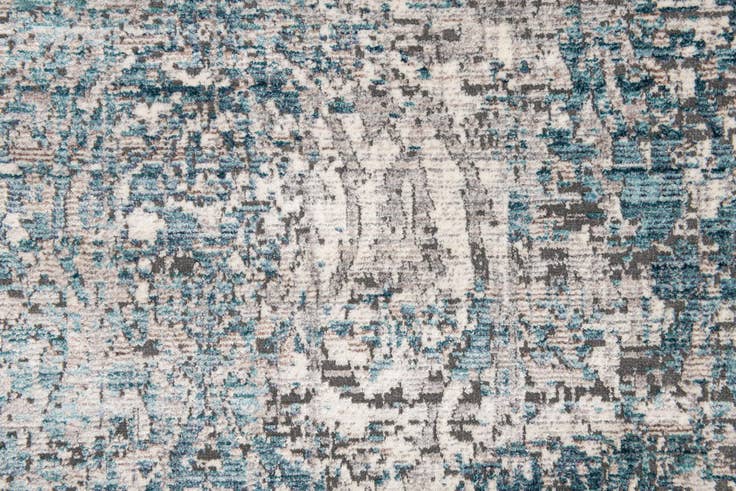 Detail image of 5' 3 x 7' 6 Aqua Rug
