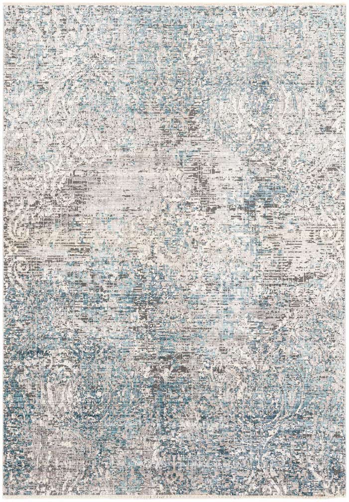 5' 3 x 7' 6 Aqua Rug