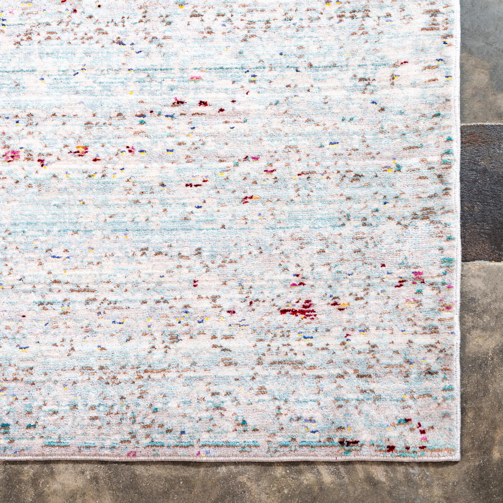 9' x 12' 2 Aqua Rug