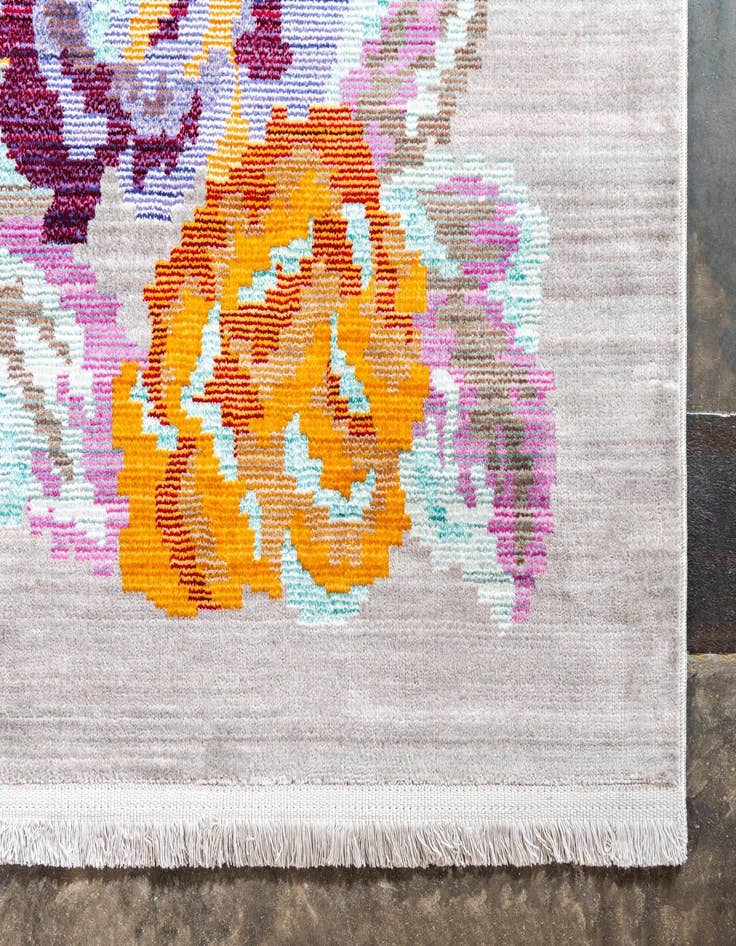 Detail image of 5' 3 x 7' 7 Aqua Rug