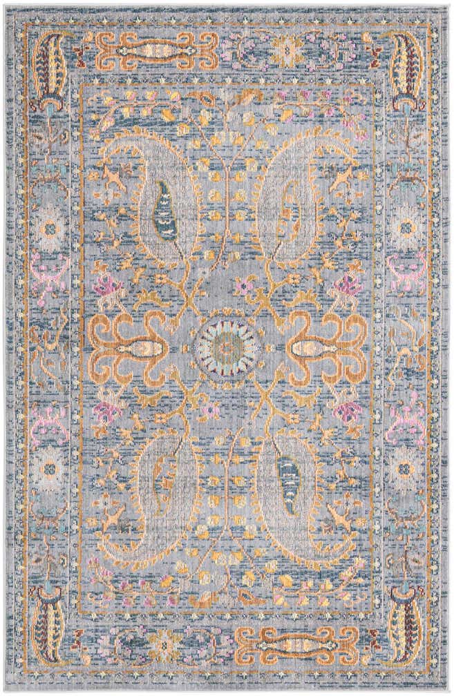 120cm x 185cm Azul aguamarina Alfombra