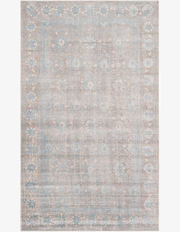 4' 10 x 8' Aqua Rug