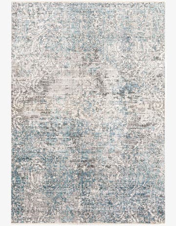 5' 3 x 7' 6 Aqua Rug