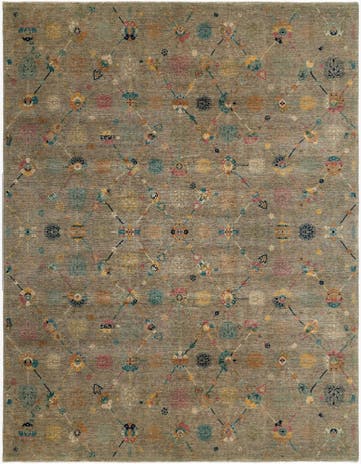 9' 3 x 11' 9 Hand Knotted Ariana Rug