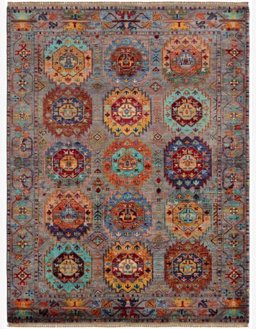 5' 2 x 6' 9 Hand Knotted Ariana Ziegler Rug