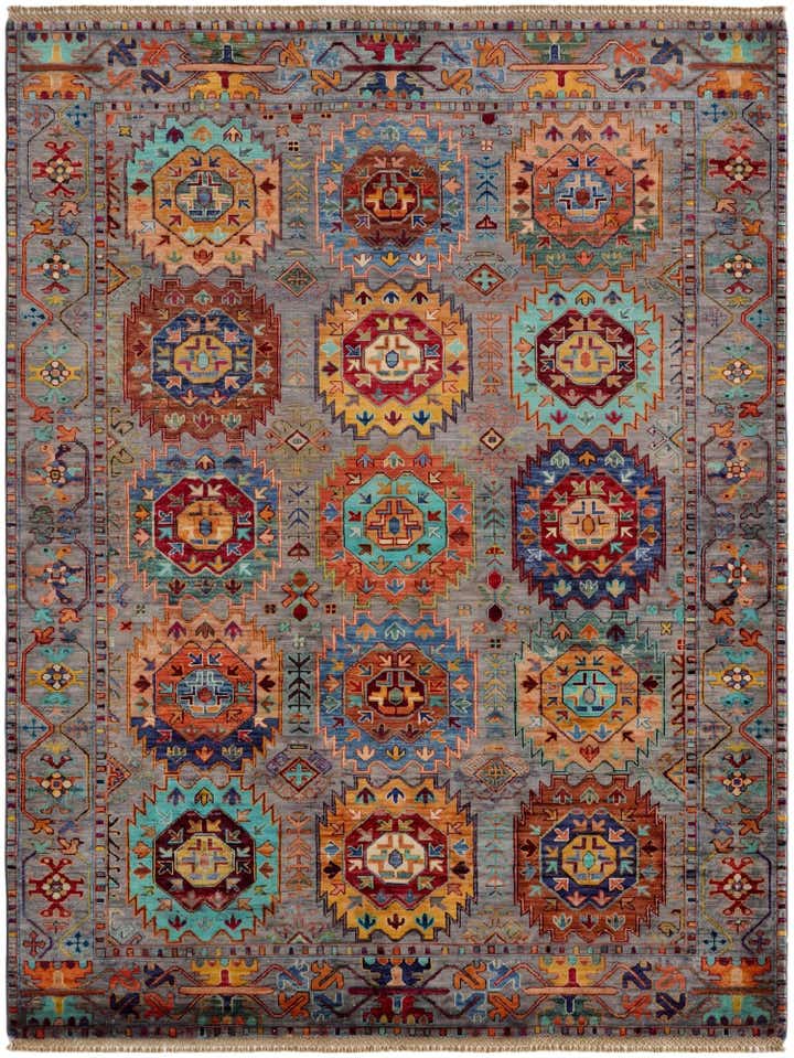 5' 2 x 6' 9 Hand Knotted Ariana Ziegler Rug
