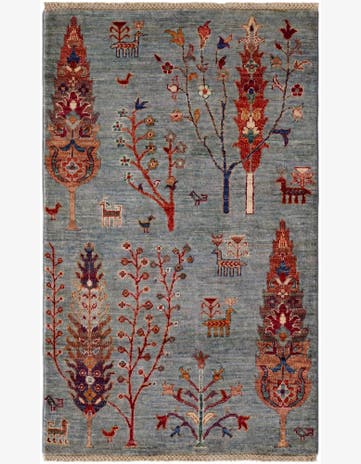 2' 9 x 4' 6 Hand Knotted Ariana Ziegler Rug
