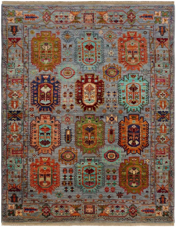 Detail image of 5' x 6' 10 Hand Knotted Ariana Ziegler Rug
