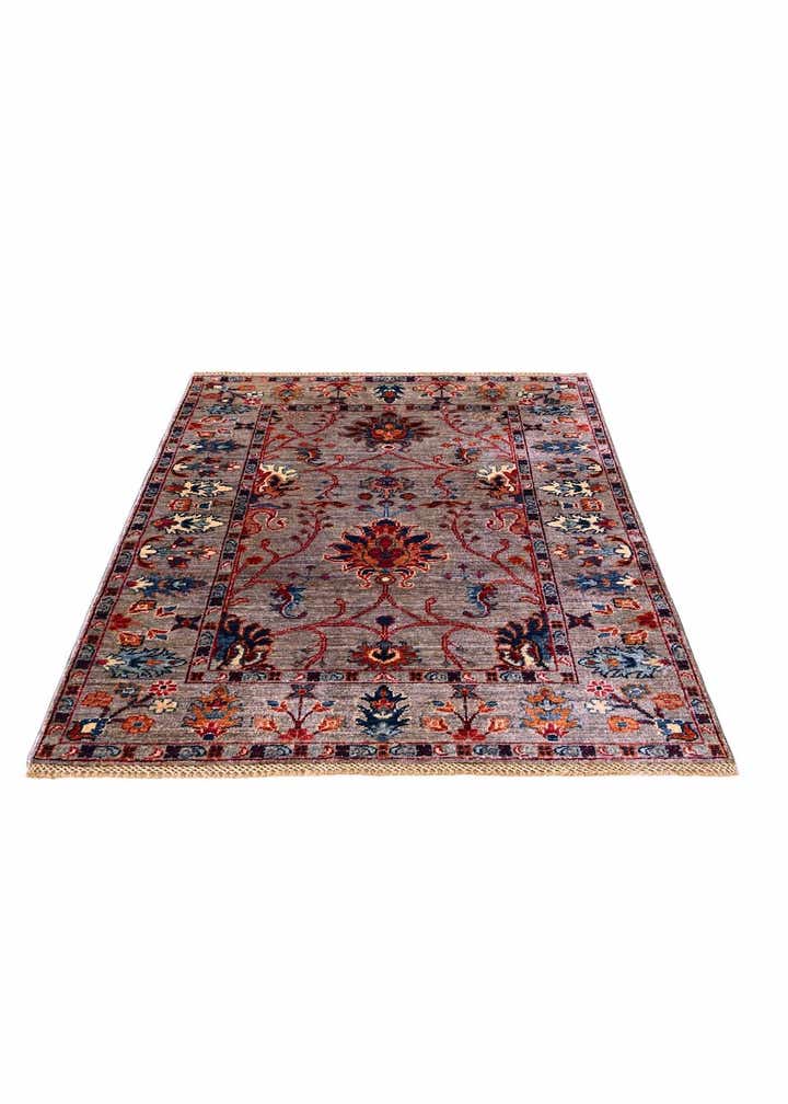 3' 4 x 4' 11 Hand Knotted Ariana Ziegler Rug