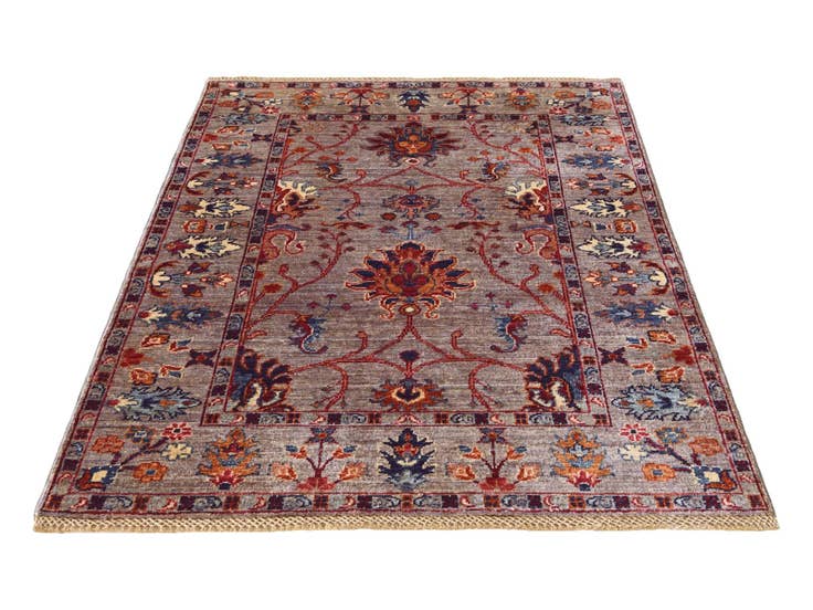 Detail image of 3' 4 x 4' 11 Hand Knotted Ariana Ziegler Rug