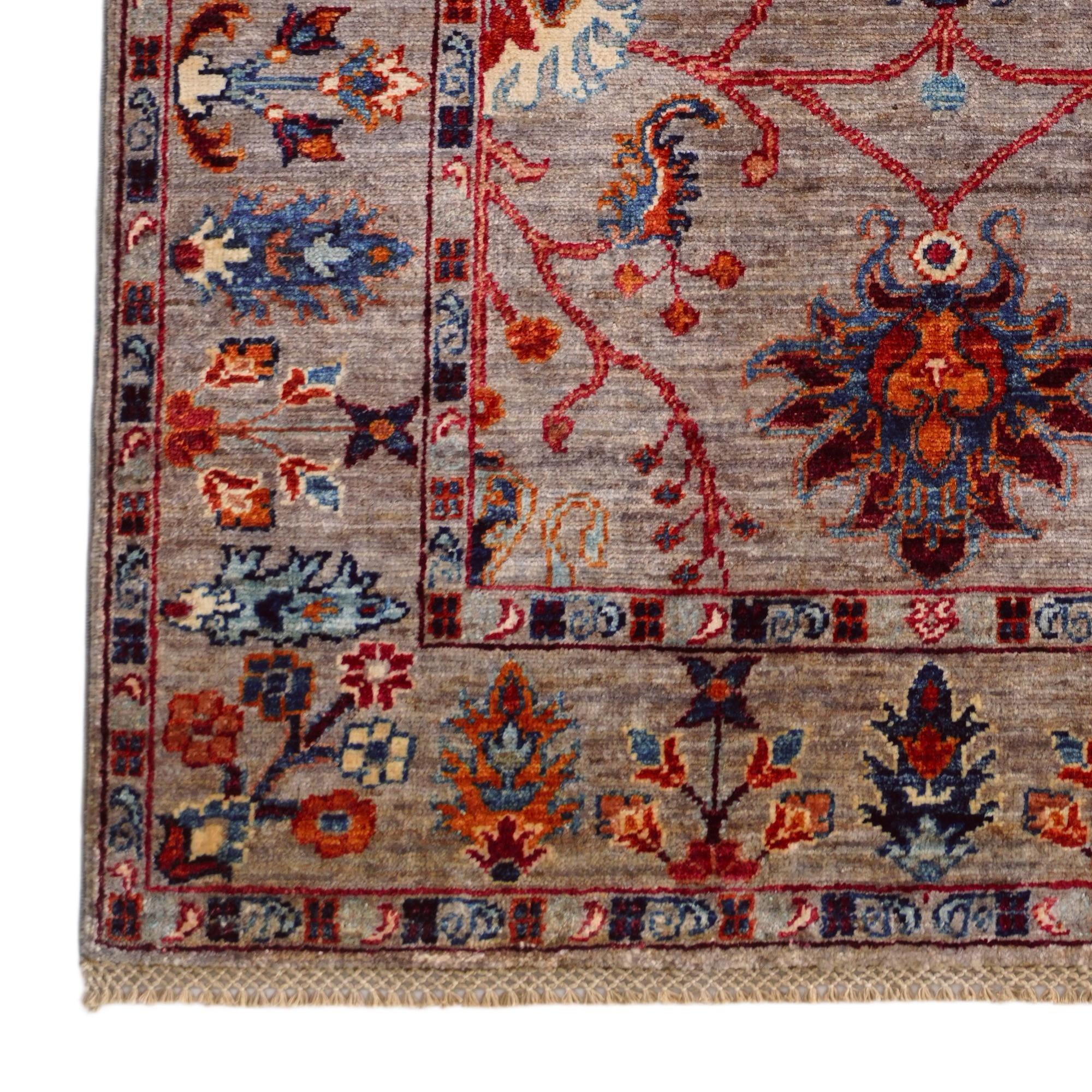 3' 4 x 4' 11 Hand Knotted Ariana Ziegler Rug