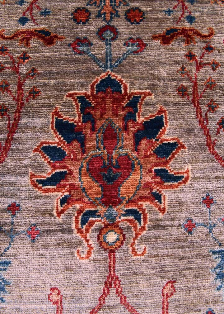 3' 4 x 4' 11 Hand Knotted Ariana Ziegler Rug