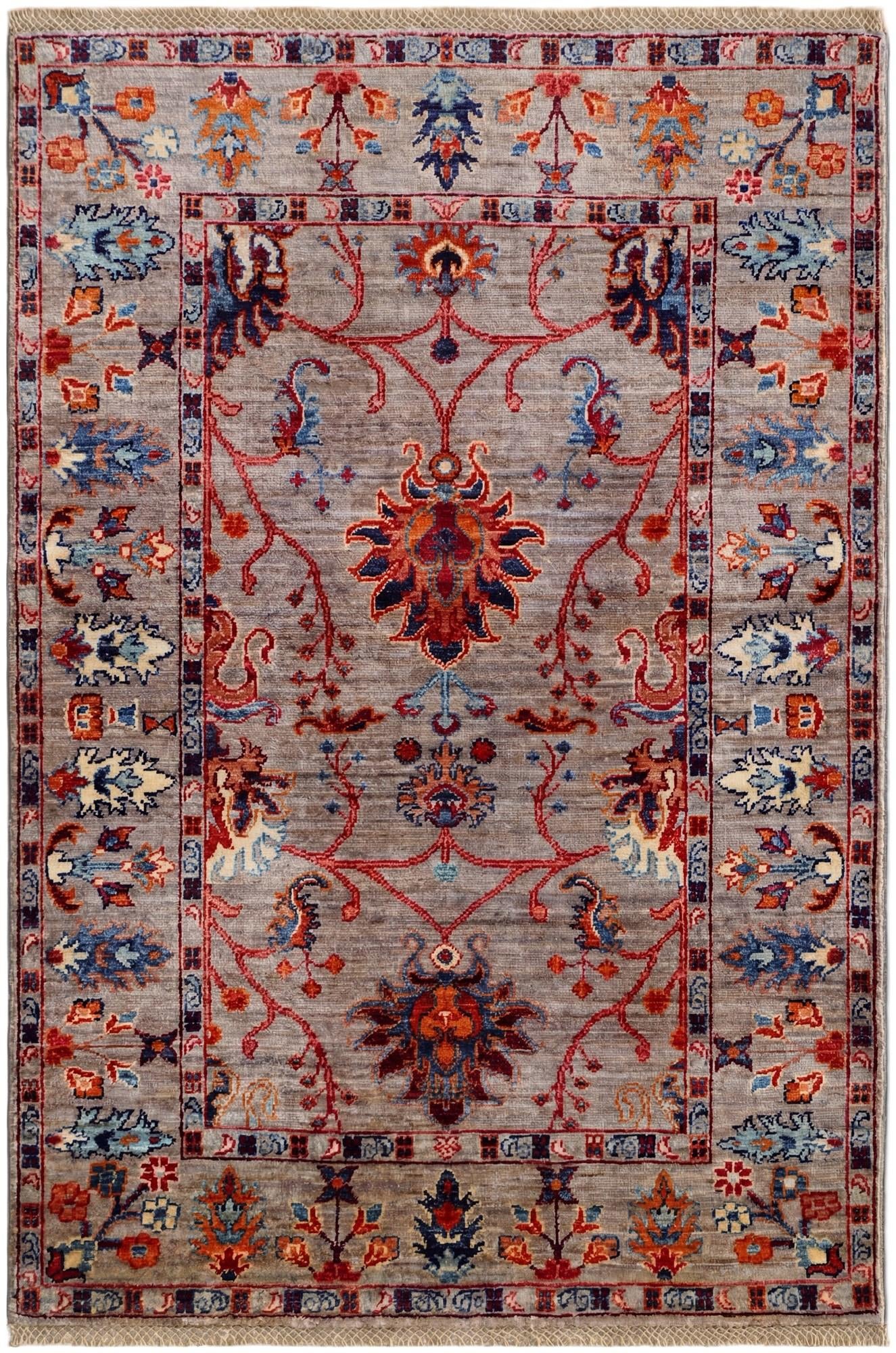 3' 4 x 4' 11 Hand Knotted Ariana Ziegler Rug
