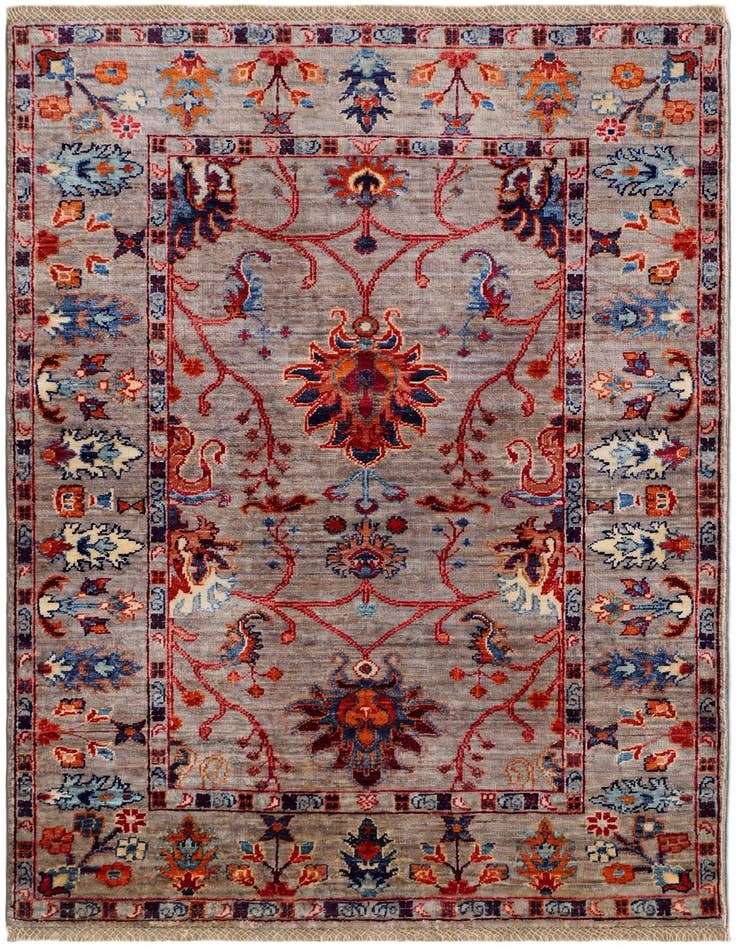 Detail image of 3' 4 x 4' 11 Hand Knotted Ariana Ziegler Rug