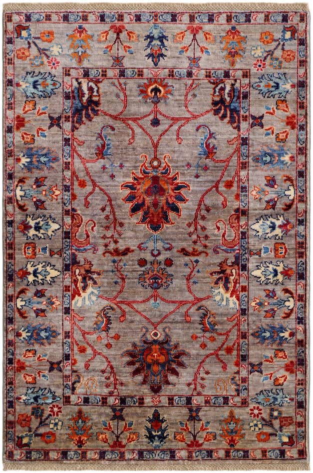 Detail image of 3' 4 x 4' 11 Hand Knotted Ariana Ziegler Rug