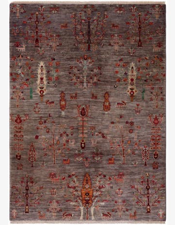 4' 11 x 6' 11 Hand Knotted Ariana Ziegler Rug
