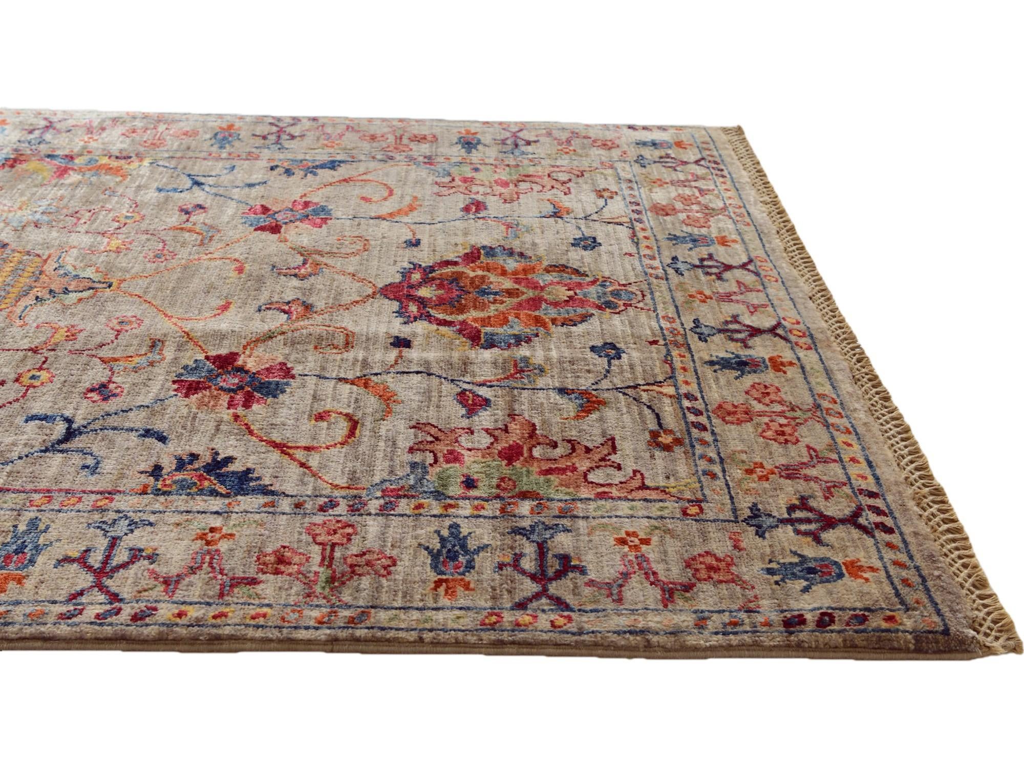 3' 5 x 5' 4 Hand Knotted Ariana Ziegler Rug