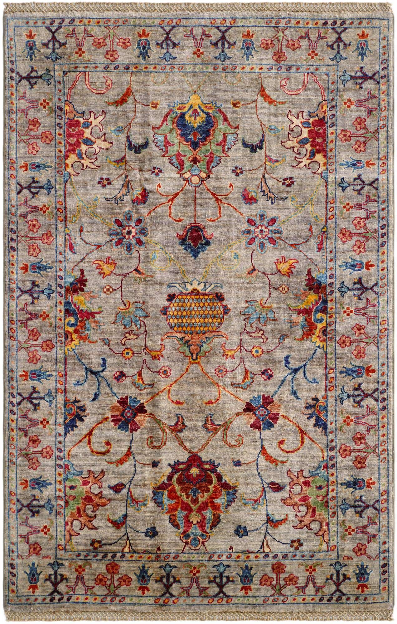 3' 5 x 5' 4 Hand Knotted Ariana Ziegler Rug