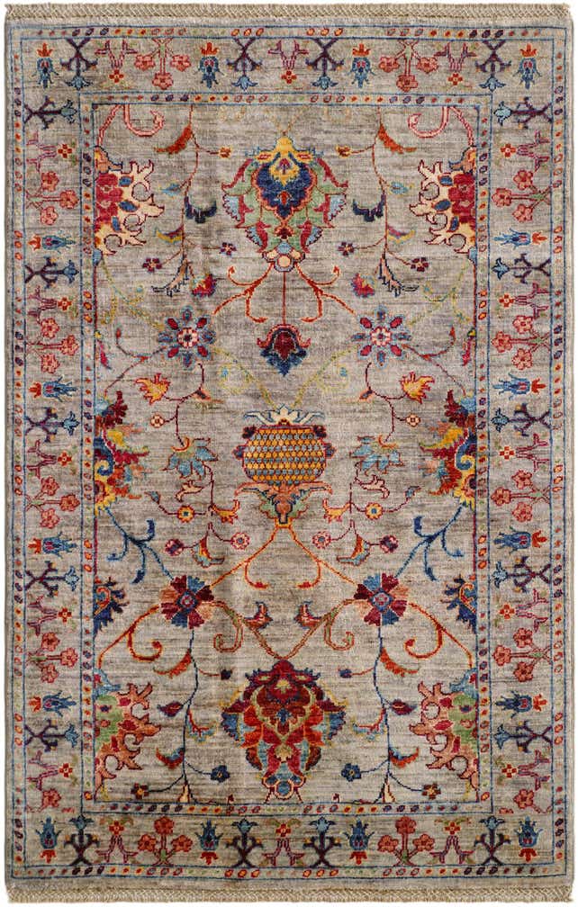 3' 5 x 5' 4 Hand Knotted Ariana Ziegler Rug