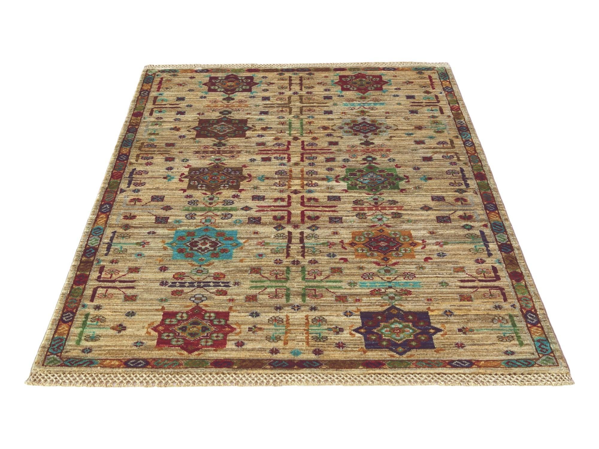 3' 5 x 4' 10 Hand Knotted Ariana Ziegler Rug