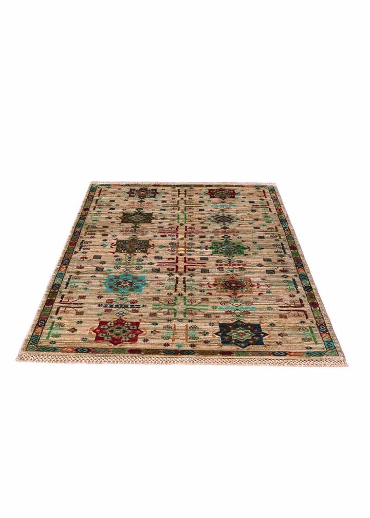 3' 5 x 4' 10 Hand Knotted Ariana Ziegler Rug