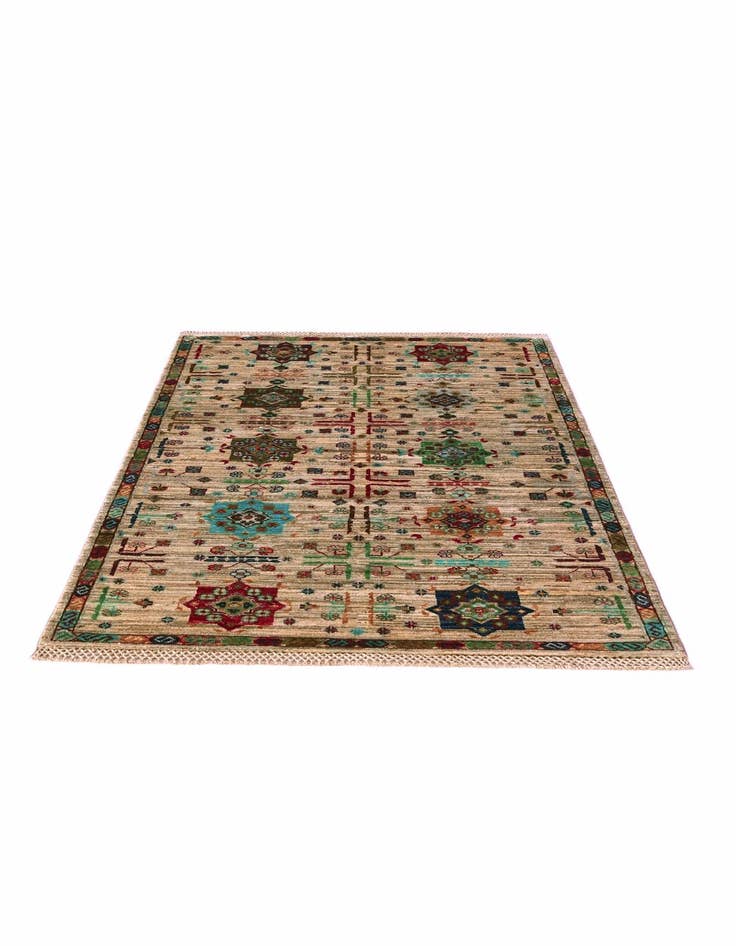 Detail image of 3' 5 x 4' 10 Hand Knotted Ariana Ziegler Rug