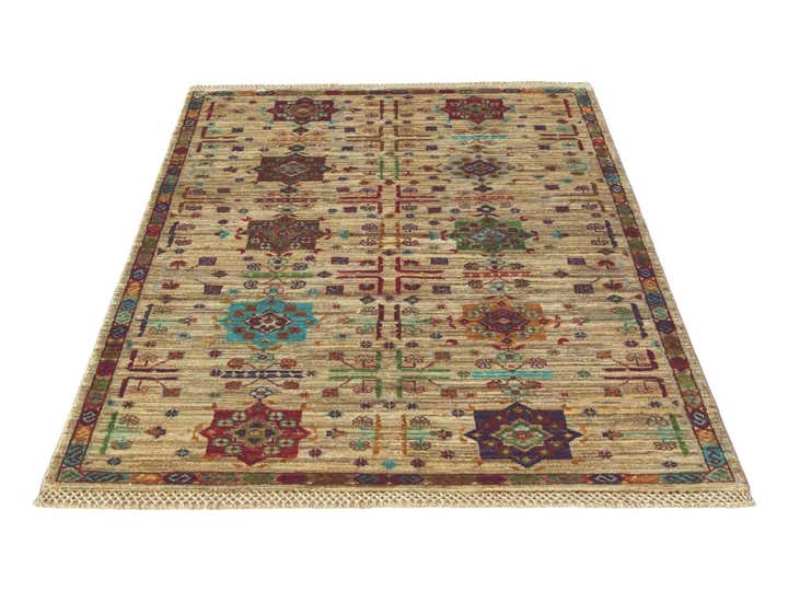 3' 5 x 4' 10 Hand Knotted Ariana Ziegler Rug