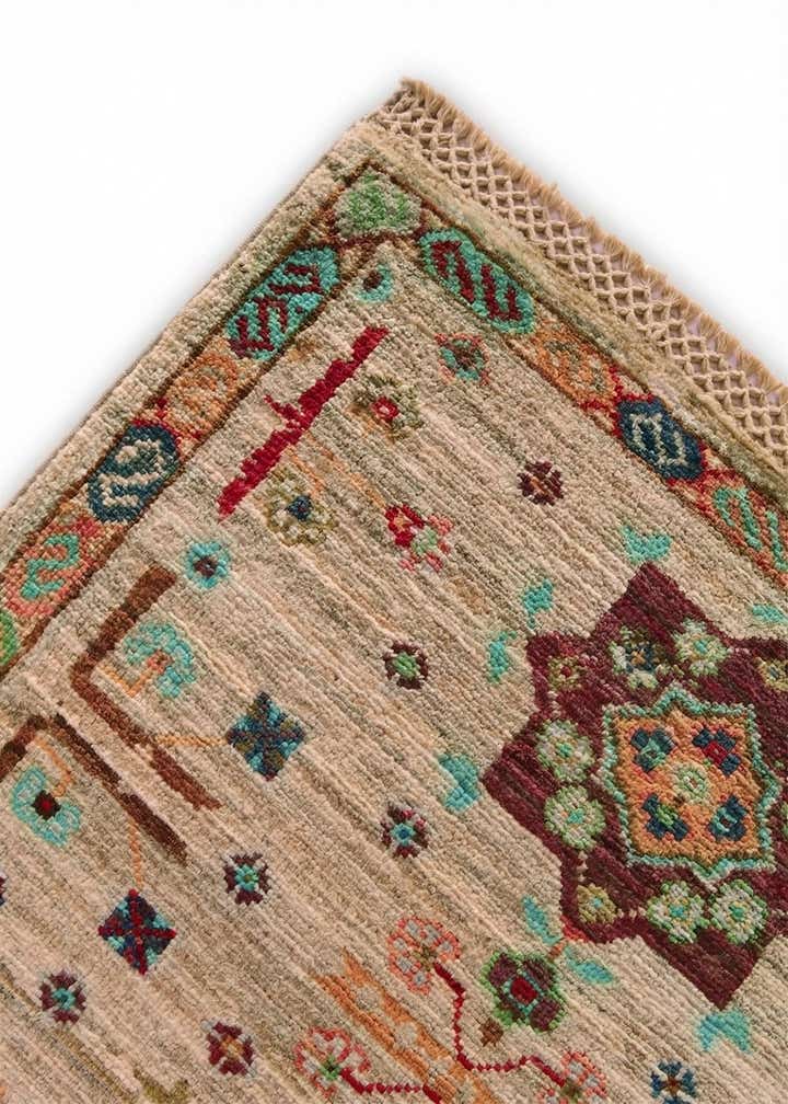 3' 5 x 4' 10 Hand Knotted Ariana Ziegler Rug