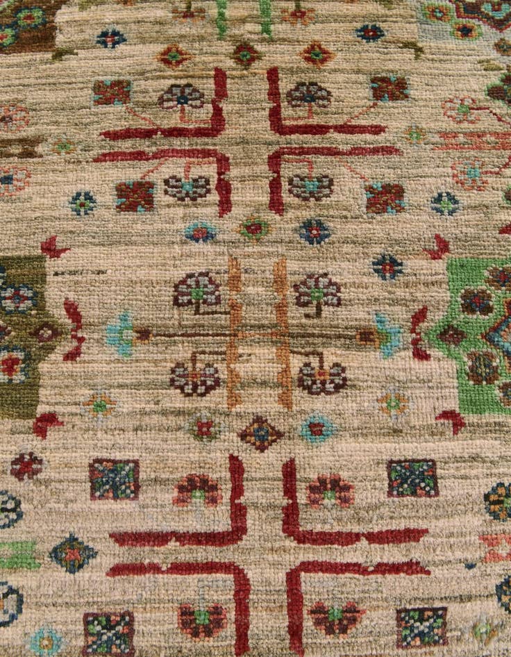 Detail image of 3' 5 x 4' 10 Hand Knotted Ariana Ziegler Rug