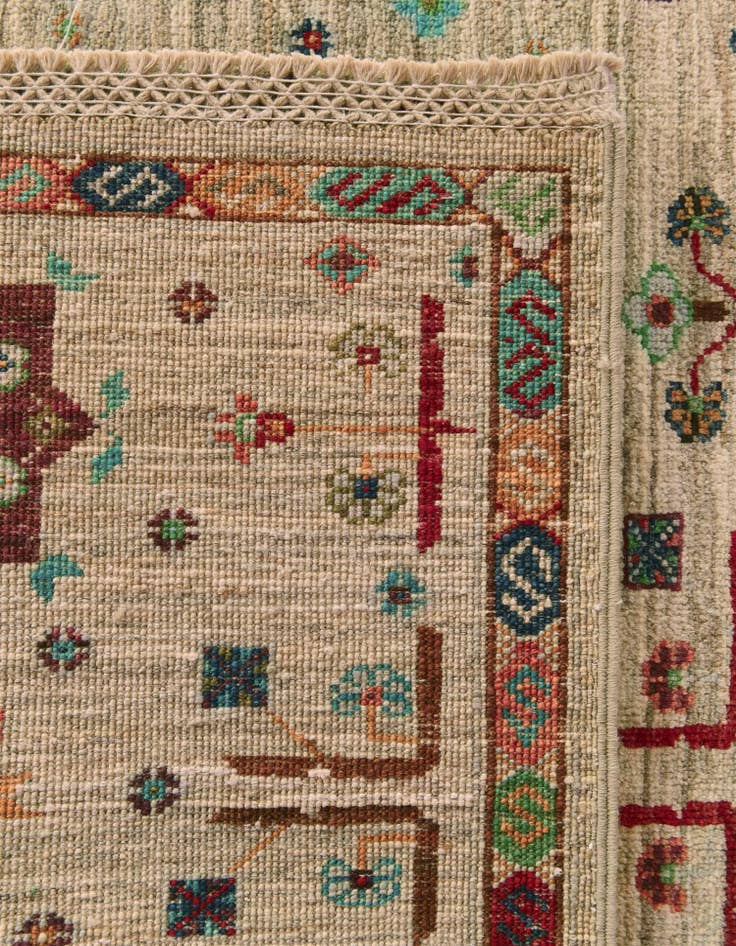 Detail image of 3' 5 x 4' 10 Hand Knotted Ariana Ziegler Rug