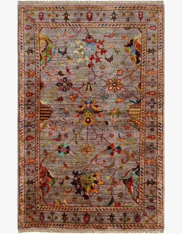 3' 4 x 5' 2 Hand Knotted Ariana Ziegler Rug
